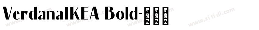 VerdanaIKEA Bold字体转换